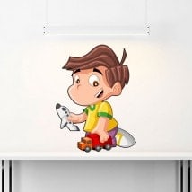 Vinilos Infantiles Niño Jugando