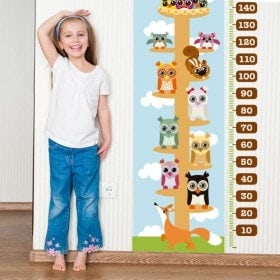 Vinilos Infantiles Medidor Animales