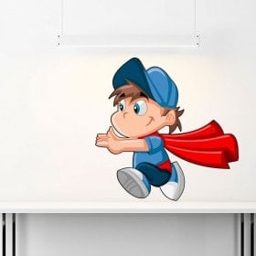 Vinilos Infantiles Niño Superman