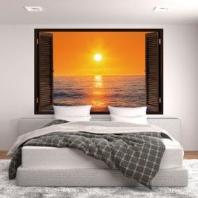 Ventanas 3D Sol Atardecer