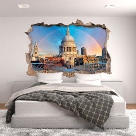 Vinilos 3D Arco&iacute;ris En Londres