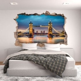 Vinilos 3D Londres Puente De La Torre