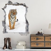 Vinilos 3D Tigre Siberiano