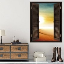 Ventanas 3D Sol En El Desierto