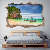 Vinilos 3D Playa Railay Tailandia