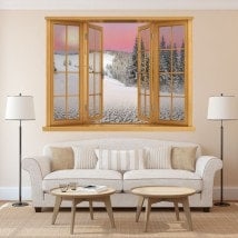 Ventanas Vinilos Montañas Nevadas