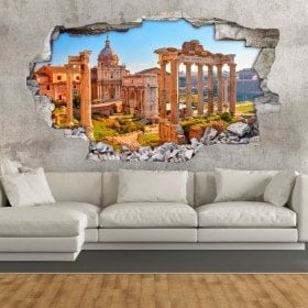 Vinilos 3D Ruinas Romanas En Roma