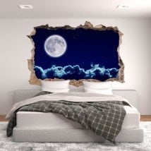 Vinilos 3D Luna Llena