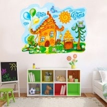 Vinilos Infantiles Casita Naturaleza