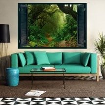 Ventanas De Vinilo 3D Naturaleza Mágica