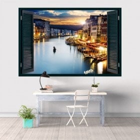 Ventanas En Vinilo 3D Venecia