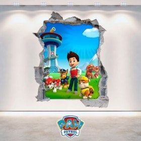 Vinilos 3D Paw Patrol La Patrulla Canina