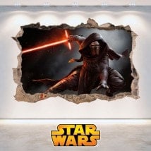 Adhesivos Star Wars Kylo Ren 3D