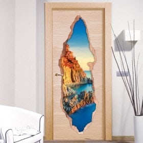 Vinilos De Puertas Parque Nacional Cinco Tierras Italia