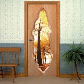 Vinilos Para Puertas Árboles En Otoño