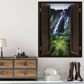 Ventanas En Vinilos 3D Cascadas
