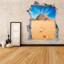 Vinilos De Pared 3D Pirámides De Guiza