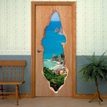 Vinilos De Puertas 3D Monterosso Al Mare