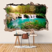 Vinilos Paredes Cascadas En La Naturaleza