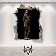 Vinilos Decorativos 3D Sitara Watch Dogs 2