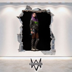 Vinilos Decorativos 3D Sitara Watch Dogs 2