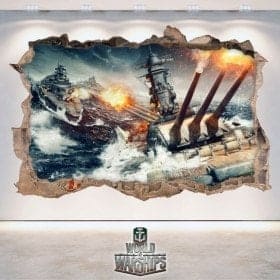 Vinilos Decorativos 3D World Of Warships