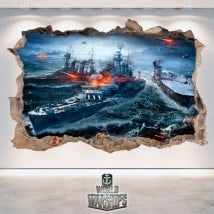 Vinilos Y Pegatinas 3D World Of Warships