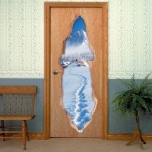 Vinilos Para Puertas Montes Cárpatos 3D