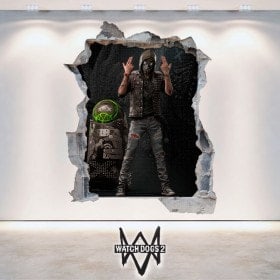 Vinilos Y Pegatinas 3D Wrench Watch Dogs 2