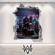 Pegatinas Y Vinilos 3D Watch Dogs 2