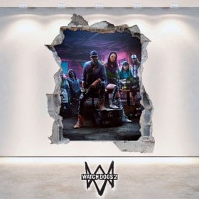 Pegatinas Y Vinilos 3D Watch Dogs 2