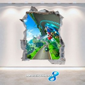 Vinilos Videojuegos 3D Mario Kart 8