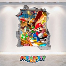 Vinilo Adhesivo Pared Super Mario Bros 97cms Full Color