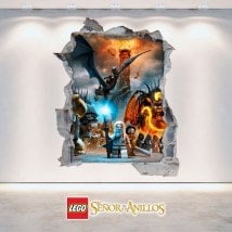 Vinilos Decorativos 3D El Señor De Los Anillos Lego