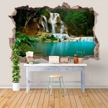 Vinilos Cascadas Naturaleza 3D