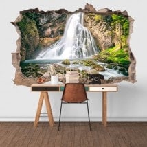Vinilos Decorativos 3D Cascadas Montaña