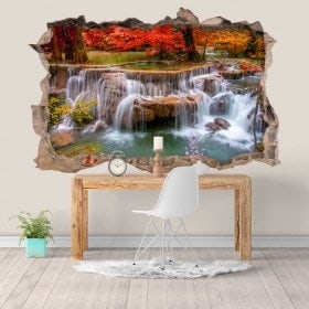 Vinilos Y Pegatinas Cascadas Naturaleza 3D