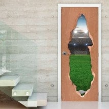 Vinilos Para Puertas Campo De Fútbol