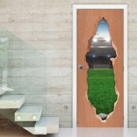 Vinilos Para Puertas Campo De Fútbol