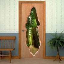 Vinilos Para Puertas Camino Sequoias 3D