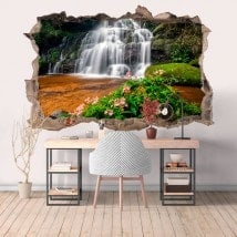 Vinilos Decorativos 3D Cascadas Y Naturaleza