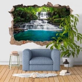 Vinilos Decorativos 3D Cascadas Naturaleza