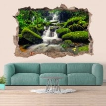 Vinilos Decorativos Cascadas Tailandia 3D