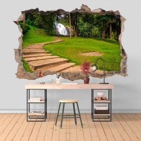 Vinilos Decorativos Cascadas Vachiratarn 3D
