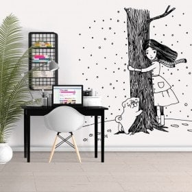 Vinilos Decorativos Abraza A Un Árbol