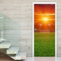 Vinilos Decorativos Para Puertas Campo De Fútbol