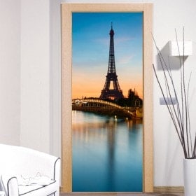 Vinilos Decorativos Para Puertas Paris Torre Eiffel