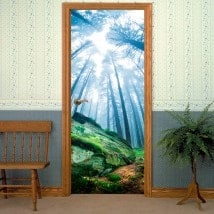Vinilos Decorativos Puertas Bosque Mágico
