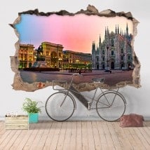 Vinilos 3D Catedral Duomo Milán Italia