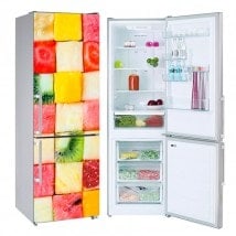 Vinilos para neveras frutas en cubos